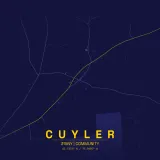 Map of Cuyler