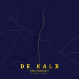 Map of De Kalb