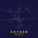 Map of Dryden