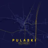 Map of Pulaski