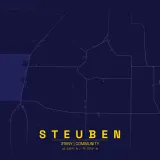 Map of Steuben