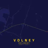 Map of Volney